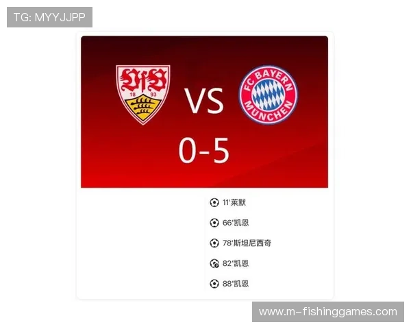 拜仁5-0客胜斯图加特，凯恩替补登场16分钟完成帽子戏法